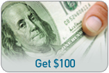 Get $100